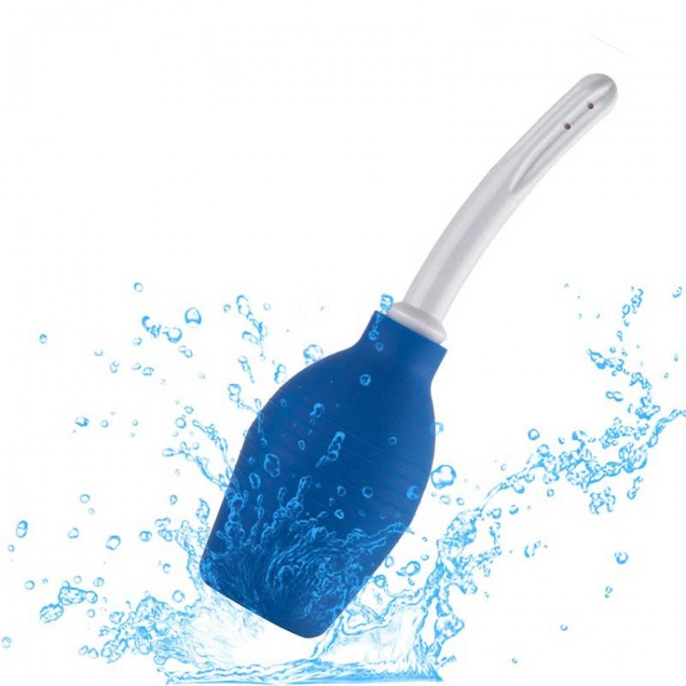 Enema Bulb Clean Anal Vaginal Silicone Douche For Men Women Blue Enema Kits 